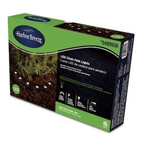 Harbor Breeze Textured Bronze Hardwired LED Chain Path Lights 400 Lumens 5488936